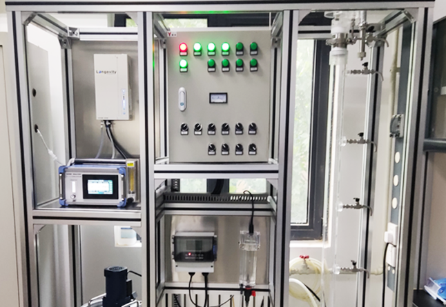 某高校單柱臭氧催化氧化裝置驗收完畢