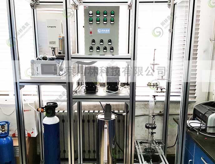 山東某高校單柱臭氧催化氧化評價裝置驗收完畢