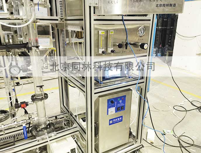 射流+UV光催化臭氧實驗裝置調試完畢